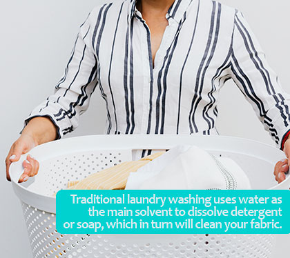 what is the difference between wash and dry cleaning?